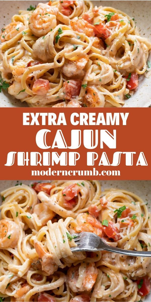 Creamy Cajun Shrimp Pasta With Tomatoes