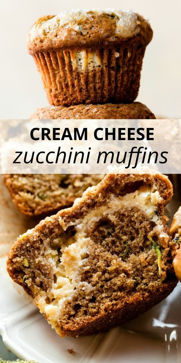 Cream Cheese Zucchini Muffins