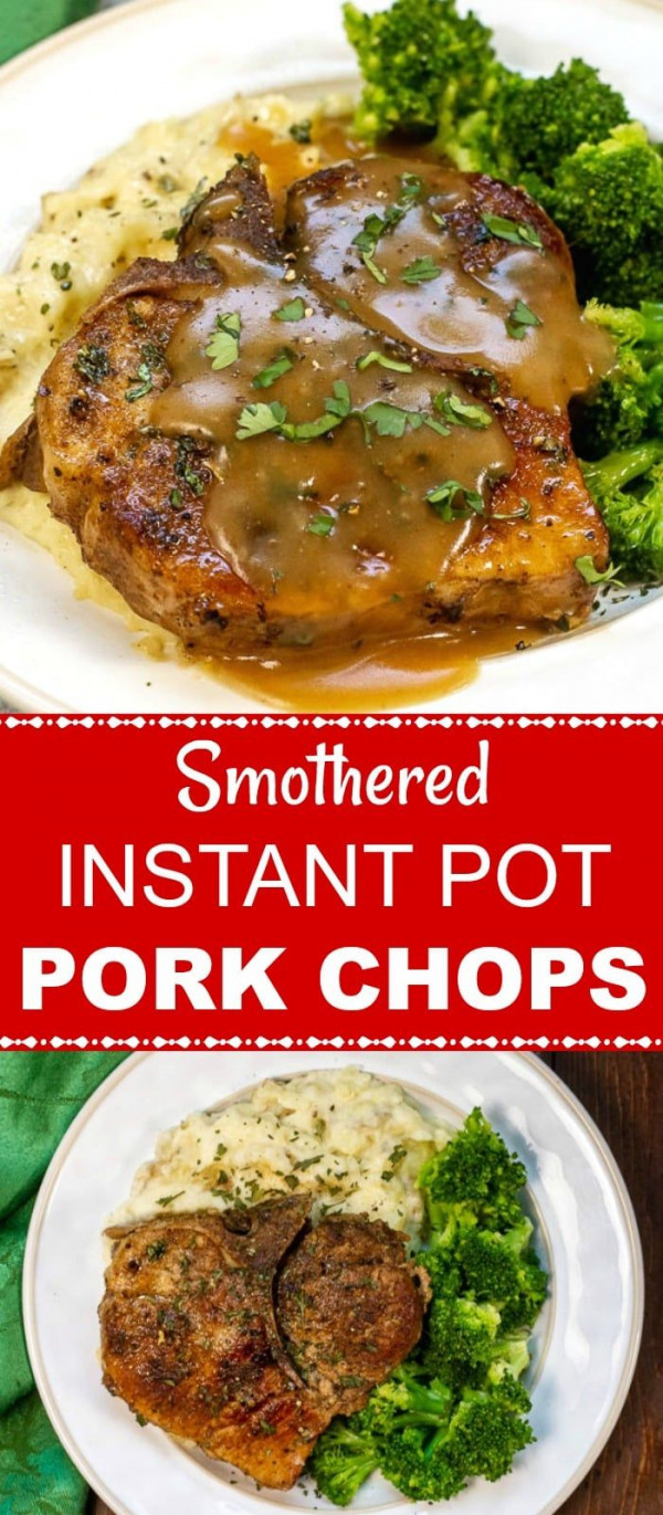 Smothered Instant Pot Pork Chops
