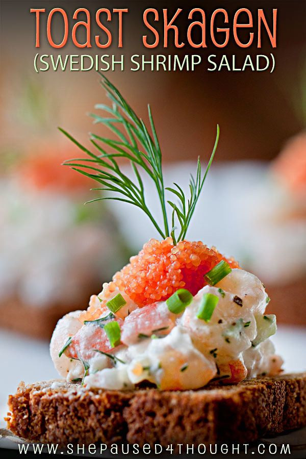Toast Skagen - Swedish Shrimp Salad