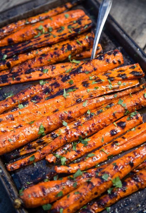 Grilled and Glazed Carrots Recipe - A great holiday side dish