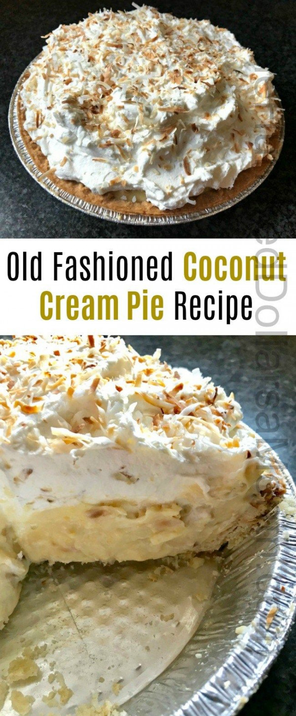 Zoe's Old Fashioned Coconut Cream Pie Recipe