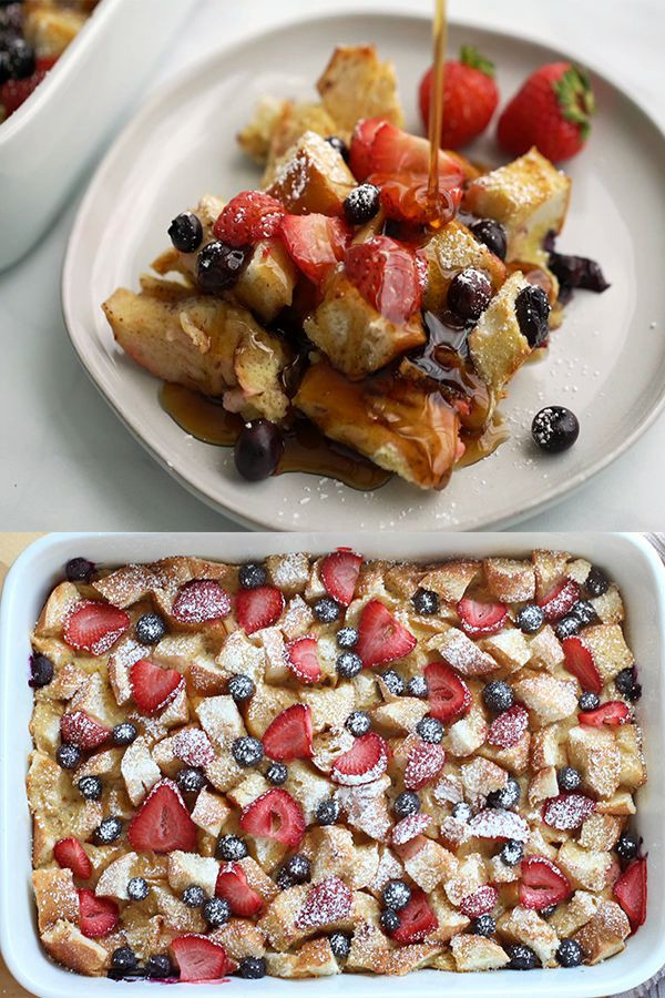 Berry French Toast Casserole (Make Ahead Overnight)