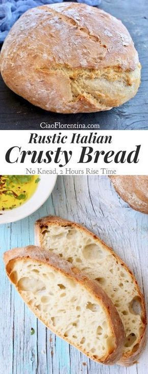 Rustic Italian Crusty Bread Recipe