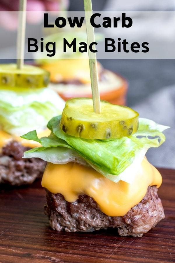 Low Carb Big Mac Bites (Keto)