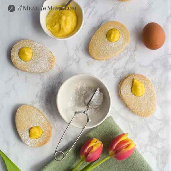 Easter Egg Cookies - Paleo with Lemon Curd