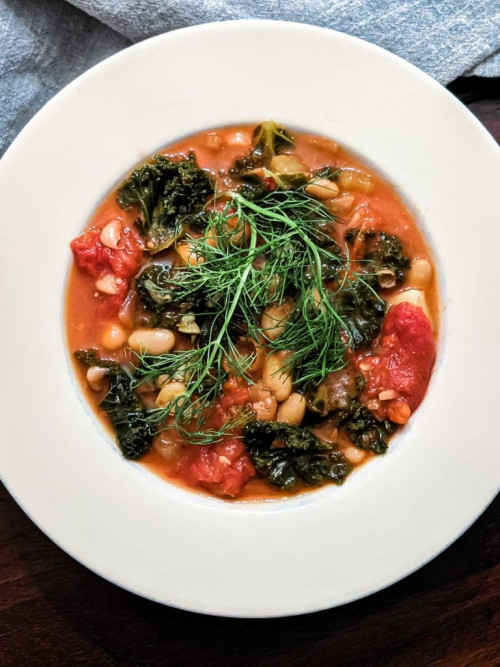 Tuscan Bean Soup with Kale and Fennel