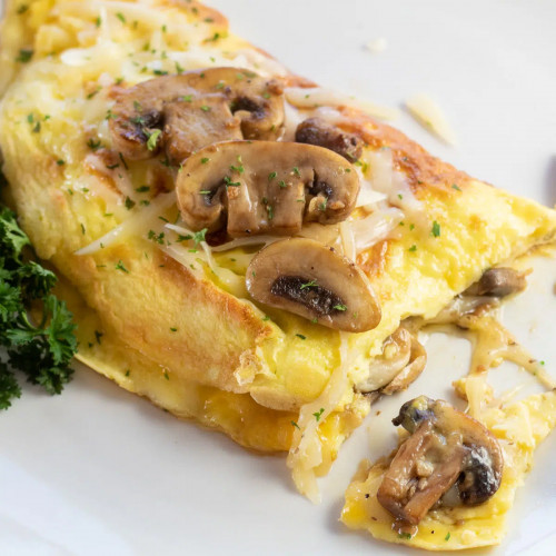 Mushroom Swiss Omelet (Rich, Flavorful, Cheesy Breakfast or Brunch)