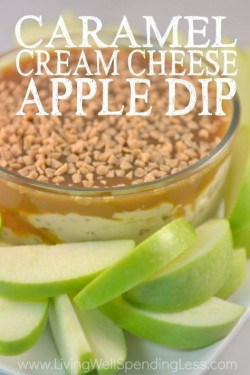 Easy Caramel Cream Cheese Apple Dip