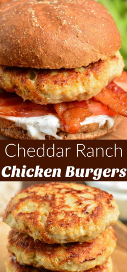 Cheddar Ranch Chicken Burger