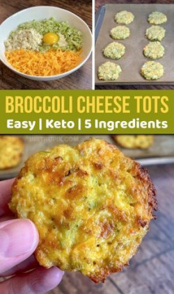 Low Carb Crispy Broccoli Cheese Rounds