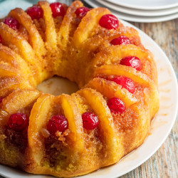 Pineapple Upside Down Bundt Cake (Quick & Easy Cake Mix Recipe)