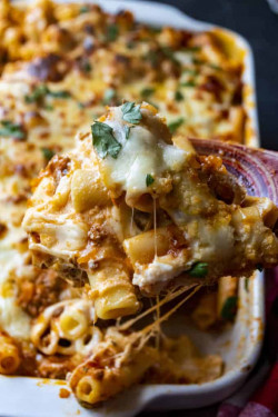 Easy Baked Ziti with Ricotta